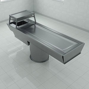 Autopsy Table Roll-In with Dissection table