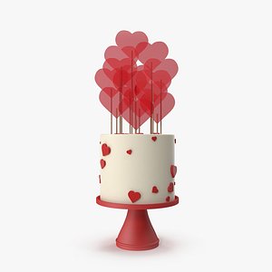 Valentines Cake 3D