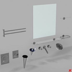 3d model bathroom
