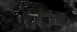 Gun P90 3D model