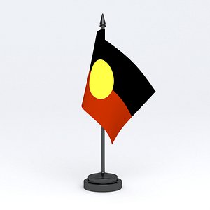 Table Flag Australian Aboriginal