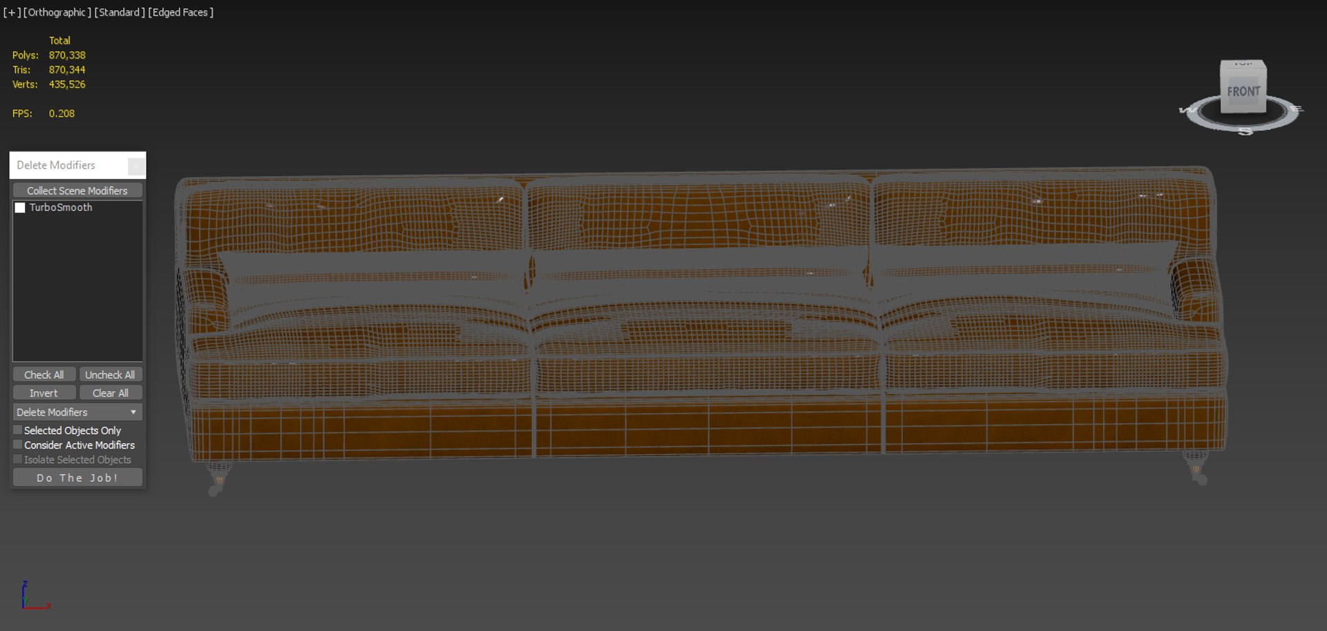3D Model Raffles Sofa - TurboSquid 2278097