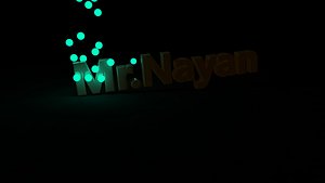 3D text logo model