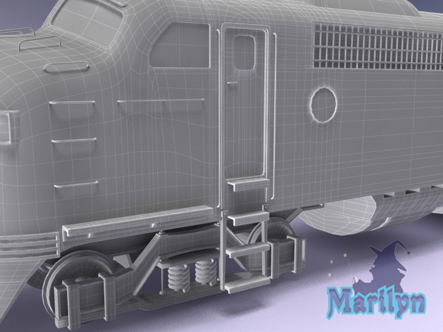 Cargo Train Composition 3d Model