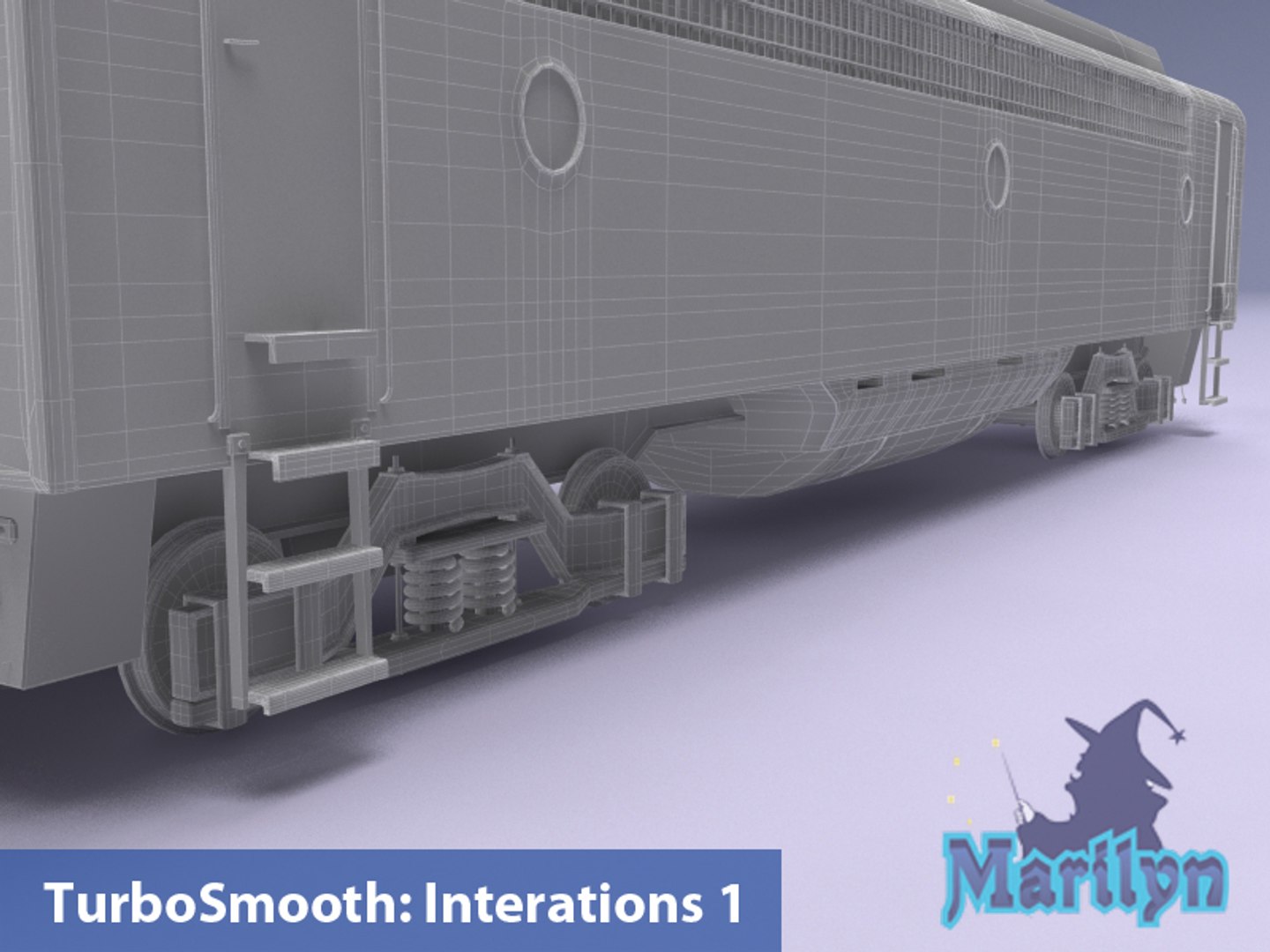 Cargo Train Composition 3d Model