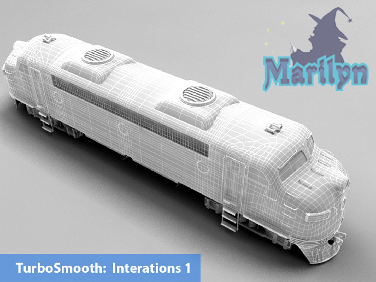 Cargo Train Composition 3d Model