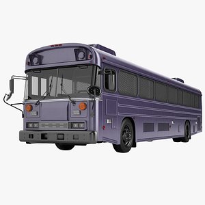 Prison Bus Generic 02 3D model
