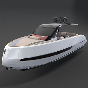 3D Invictus TT420 Luxury motor Yacht 3D model