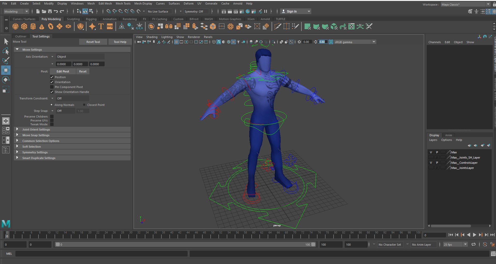 Free Body Mechanic Rig Model TurboSquid 1327403