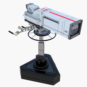 Low Poly Studio Camera and Stand