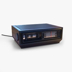 3D Vintage Bedside Clock model