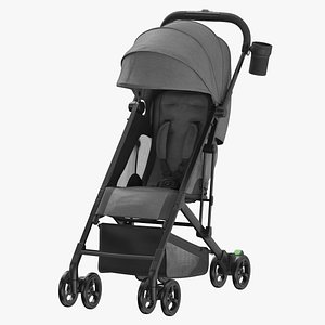 3D model Stroller Clean and Dirty