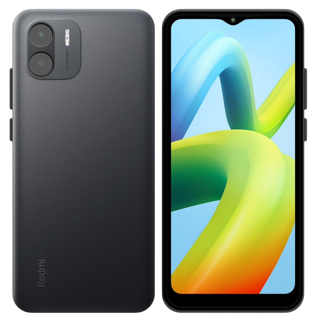 Xiaomi Redmi A1 Black 3D Model TurboSquid 1974771