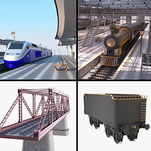 Railroad Pack 3D model