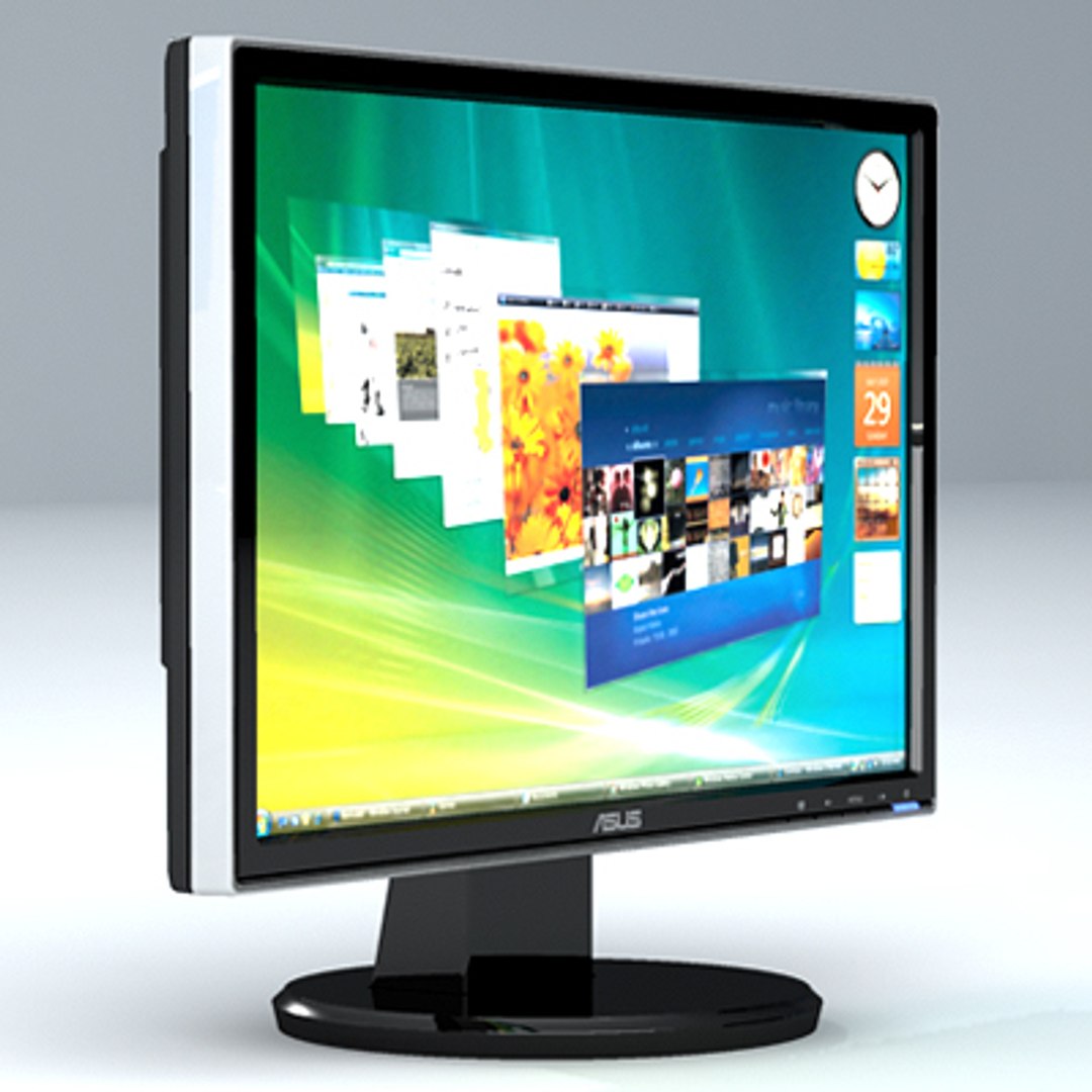 3d Lcd Display Monitor Model