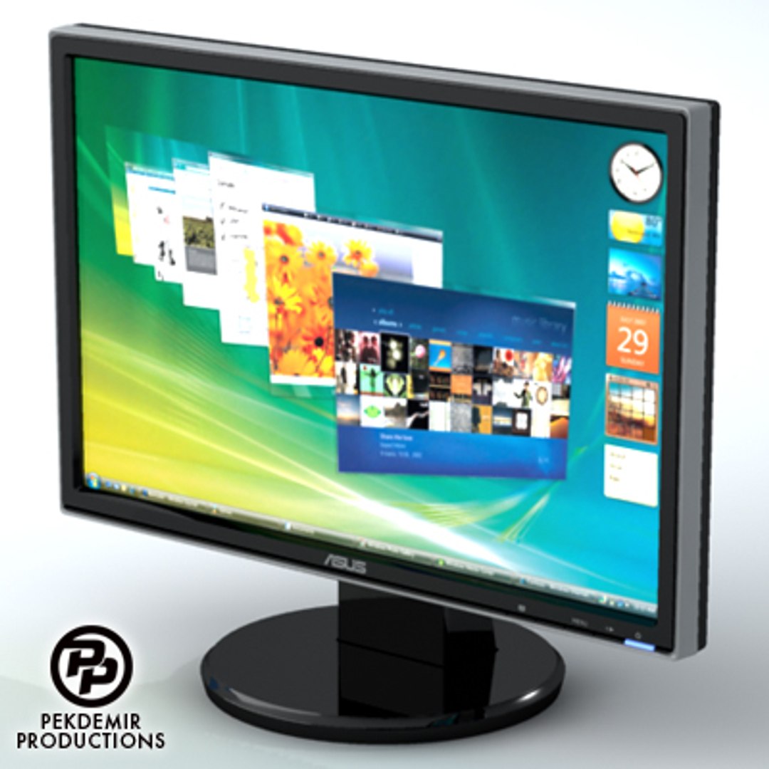 3d Lcd Display Monitor Model