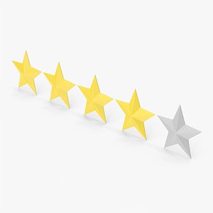 3D Four Stars Rating