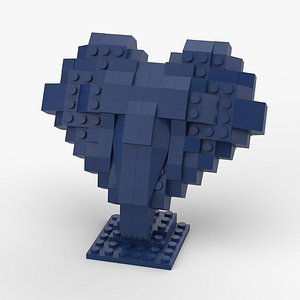 Heart made from LEGO bricks