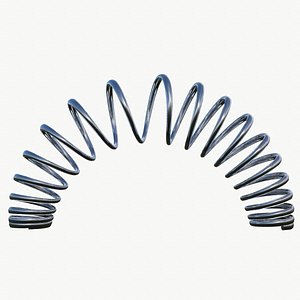 metal spiral spring 3D model
