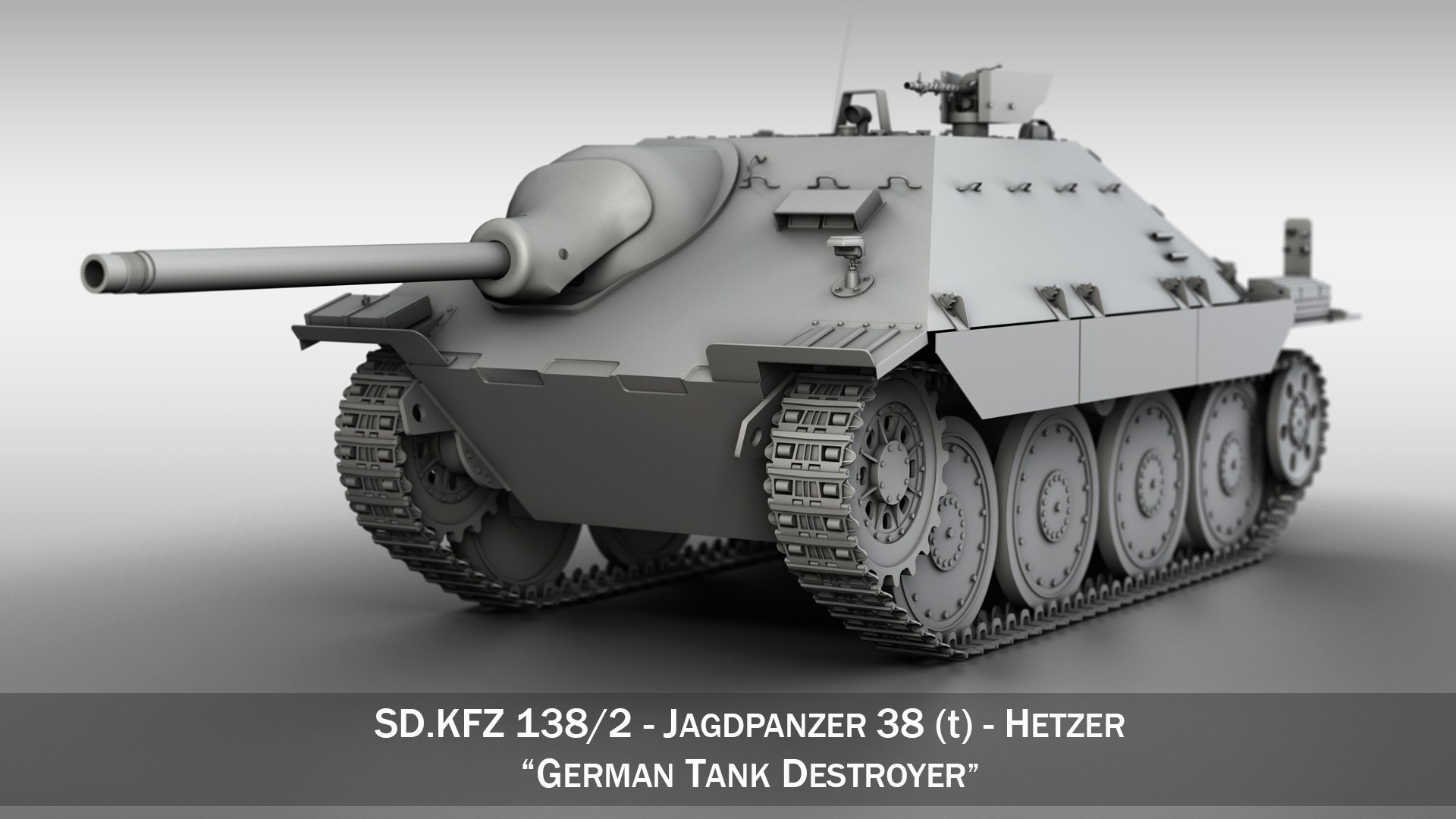 3D Model Jagdpanzer 38t Hetzer - TurboSquid 2072574