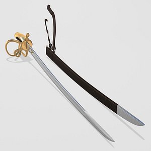 saber cutlass objects 3d model