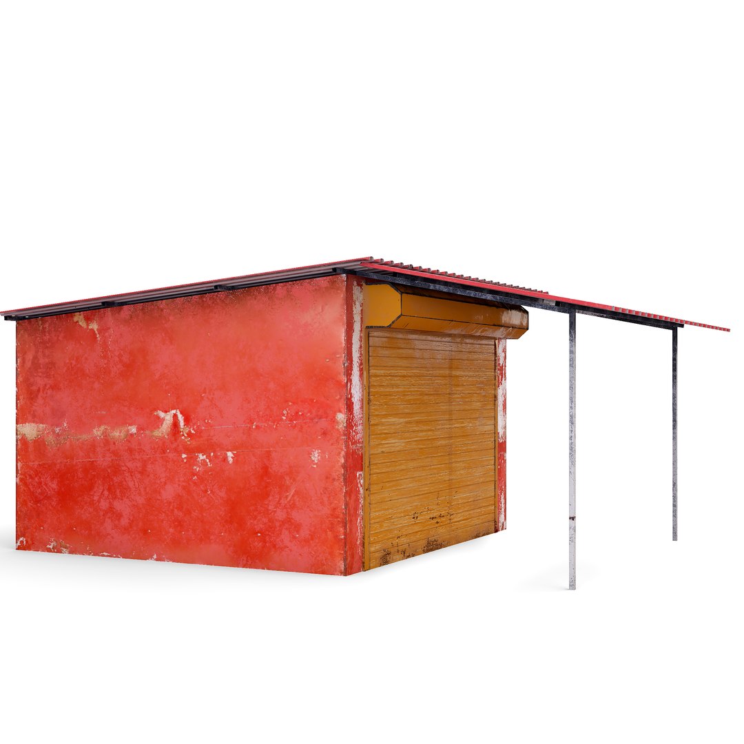 3D Old Garage Model - TurboSquid 2346233
