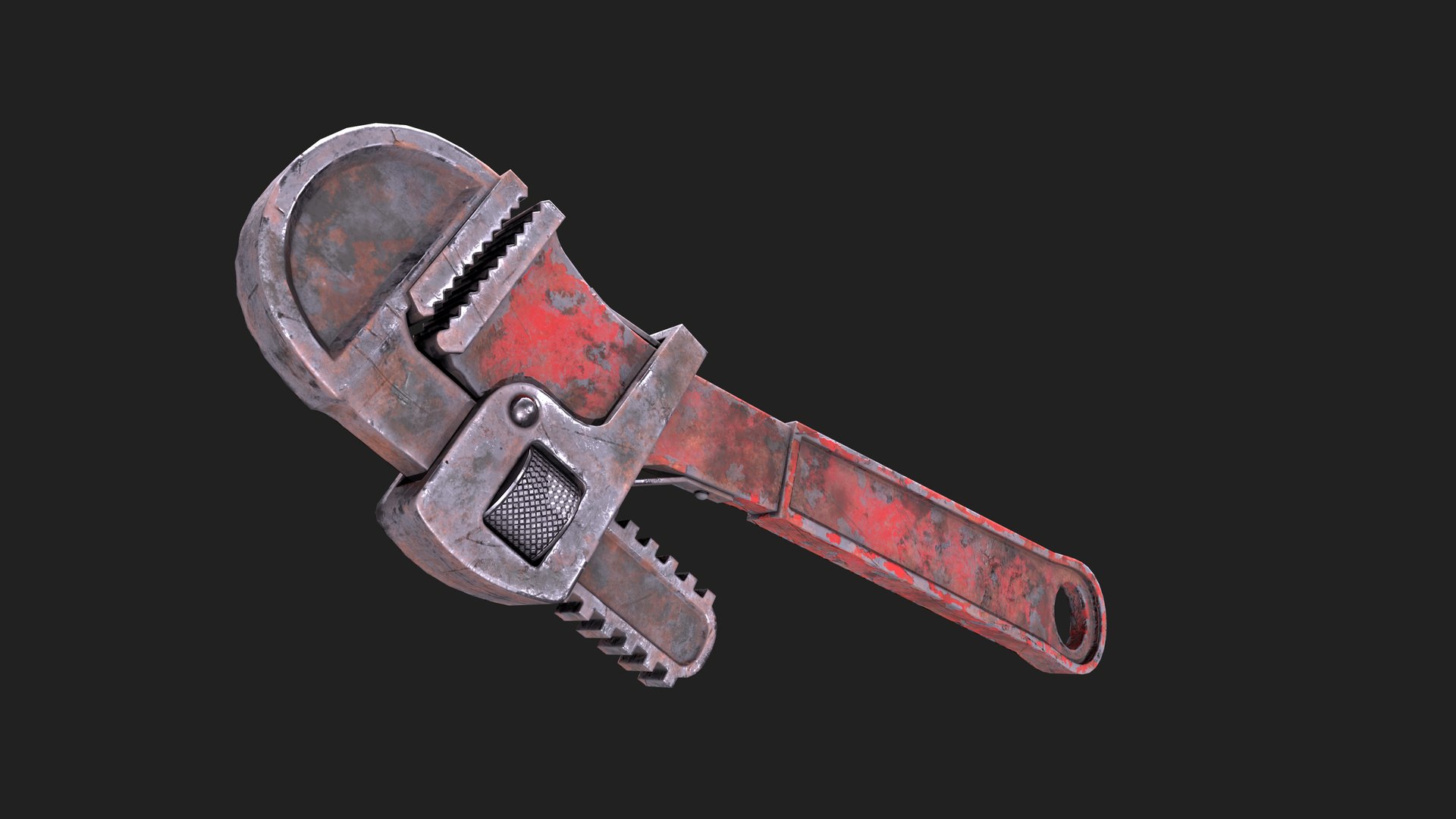 3D Game Ready Rusty Wrench model - TurboSquid 1767600