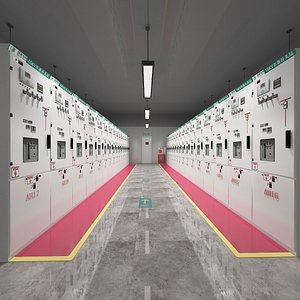 Power Distribution Room 3D model