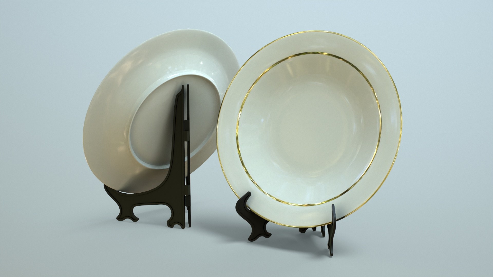 Plate With Stand Low-poly 3D Model Model - TurboSquid 2000225