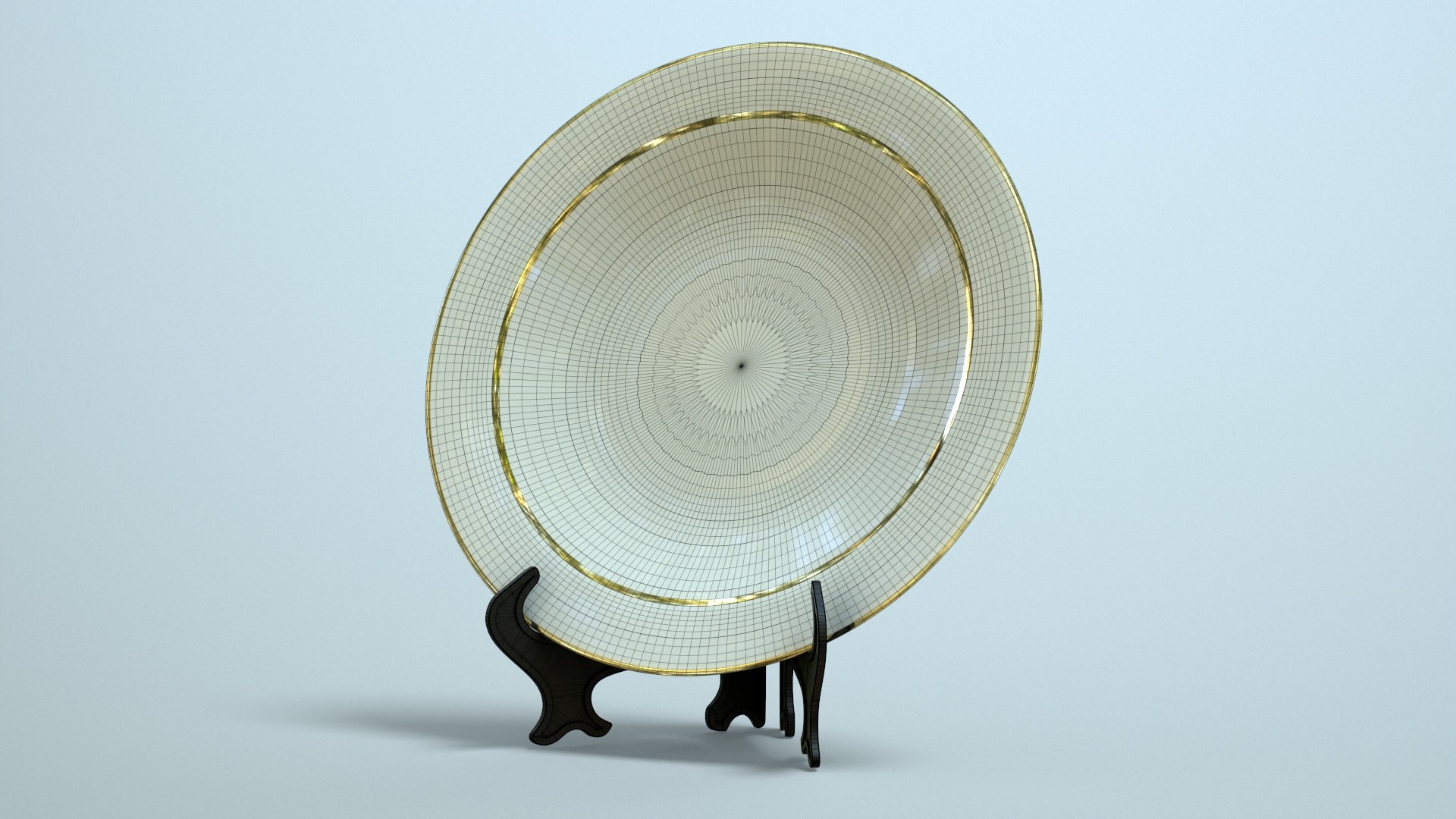 Plate With Stand Low-poly 3D Model Model - TurboSquid 2000225