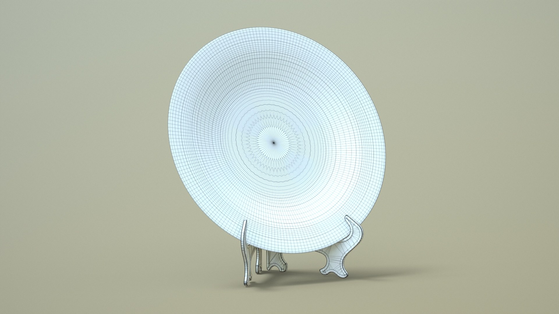 Plate With Stand Low-poly 3D Model Model - TurboSquid 2000225