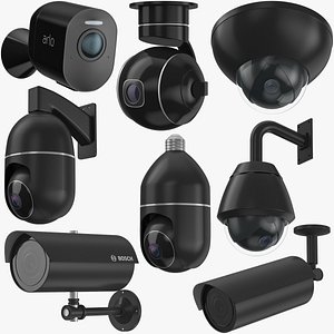 Security Cameras Collection 05 3D