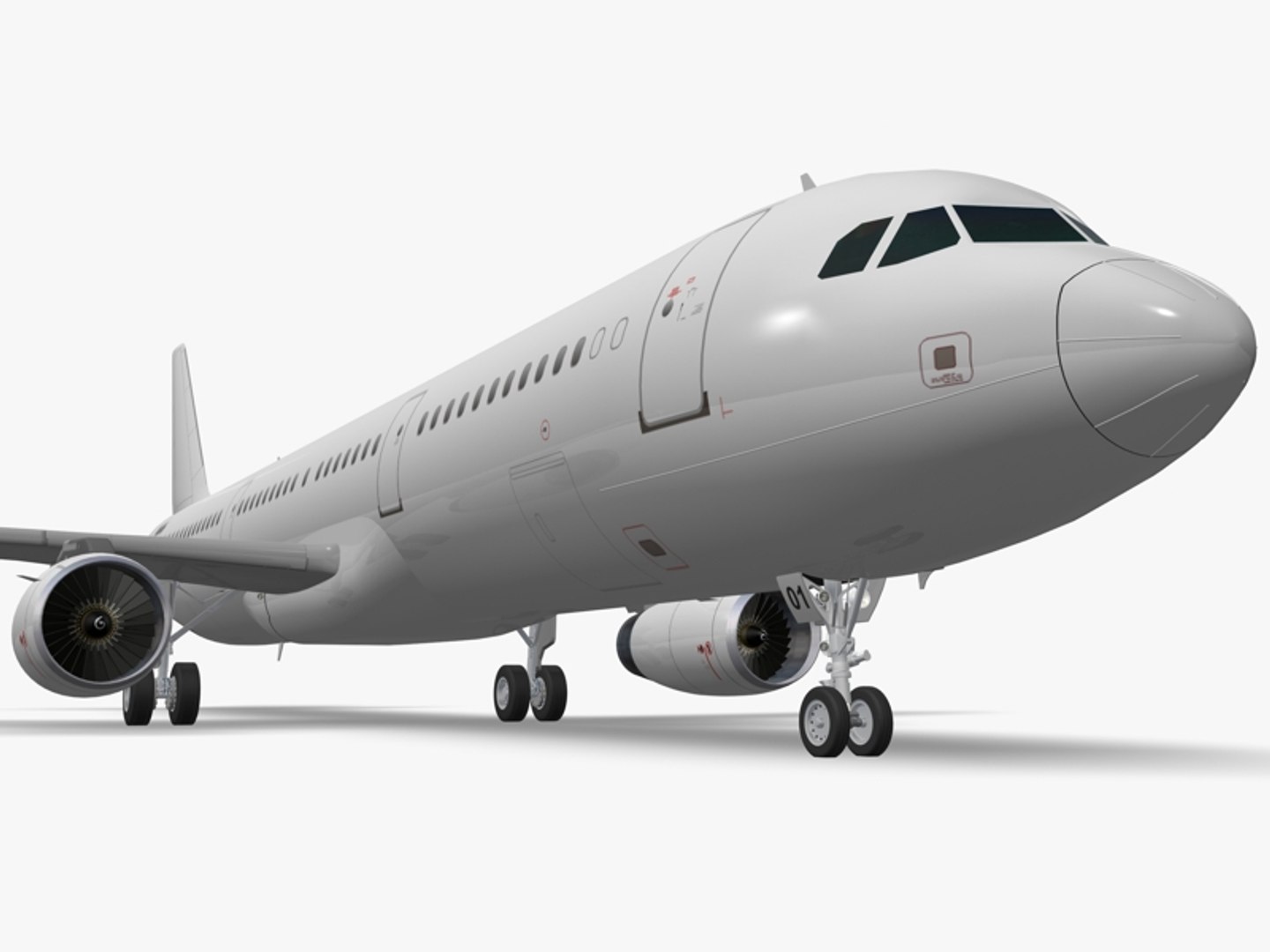 Airbus A321-231 A321 3d Model