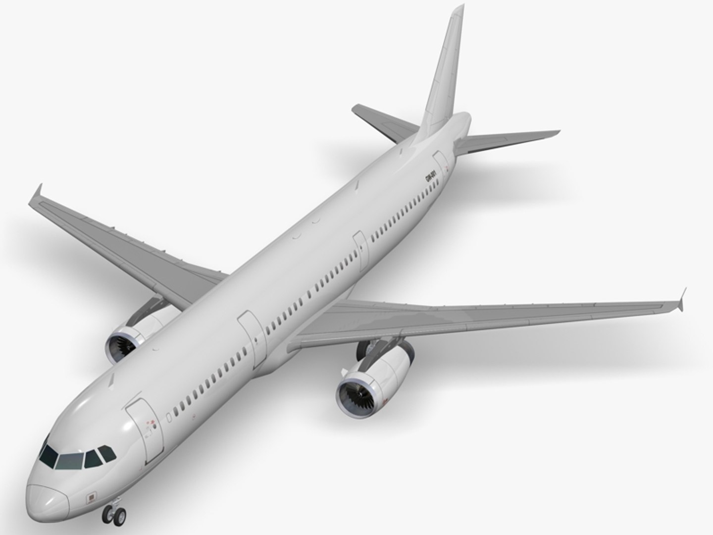 Airbus A321-231 A321 3d Model