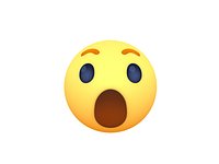 Animated Facebook Wow Reaction Button