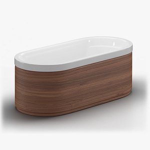 3D Kohler Lovee Freestanding Bathtub model