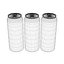 Three Branded Aluminium Soft Drink Beverage Cans