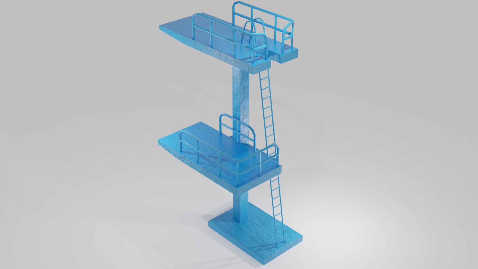 Swimming Pool Diving Board 3D Model TurboSquid 2006012