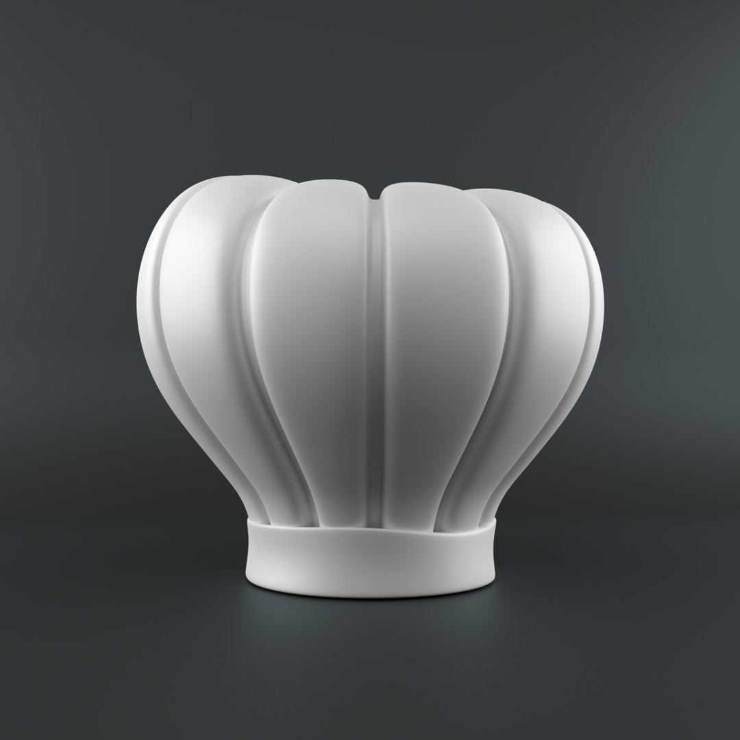 Chef Hat 3D Model - TurboSquid 1404692
