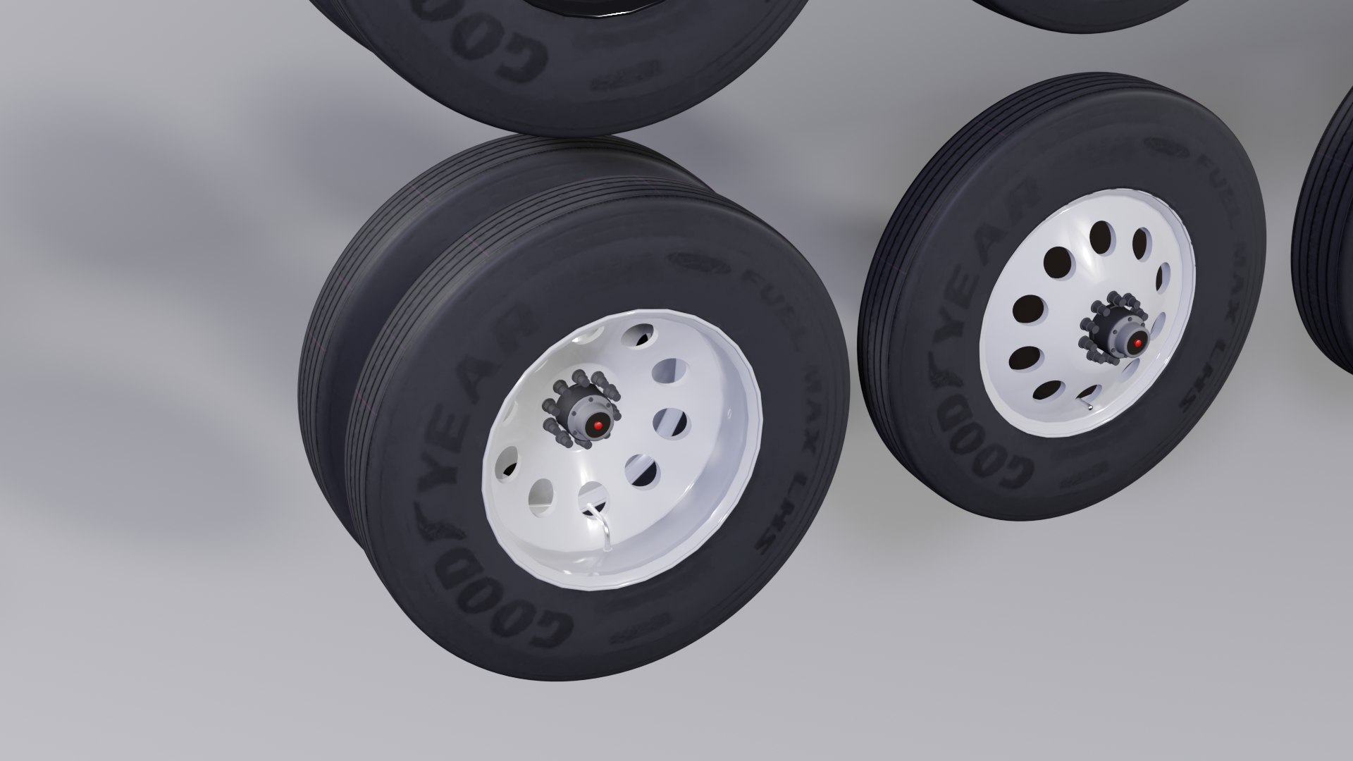 Semi Truck Wheels New Style Model TurboSquid 1793223