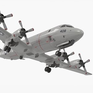 3D US Navy P3 Orion Maritime Patrol Simplified