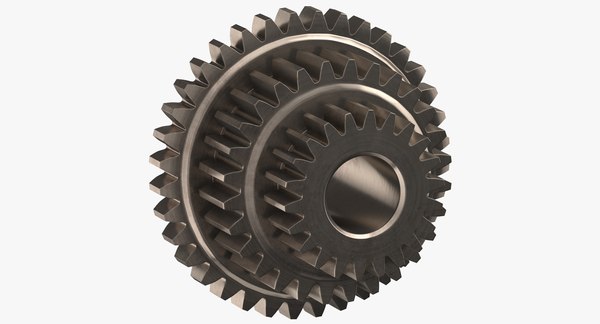 Compound spur gears 3D model - TurboSquid 1482338