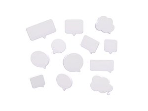 3D Cartoon Speech Bubble Pack