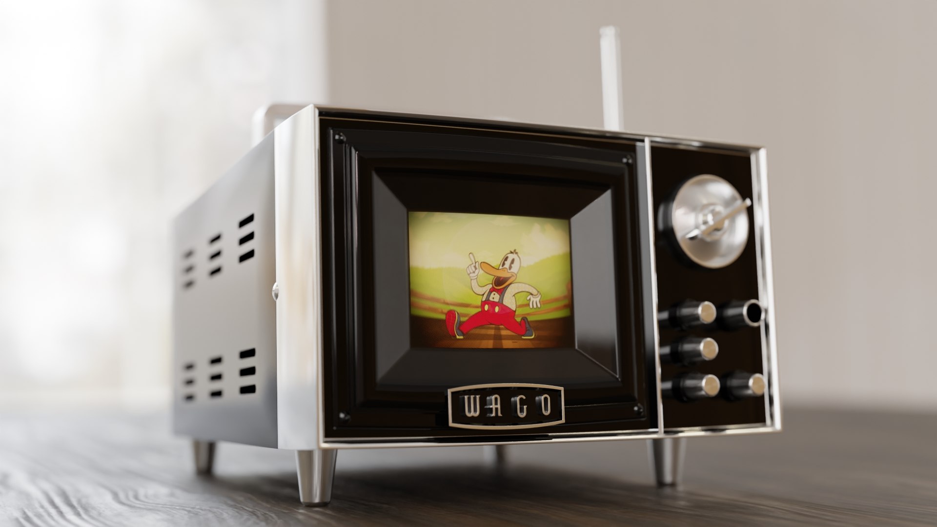 tv that plugs into cigarette lighter WAGO Vintage TV Lighter Without The Lighter - Vintage - Retro TV 3D Model  3D Model