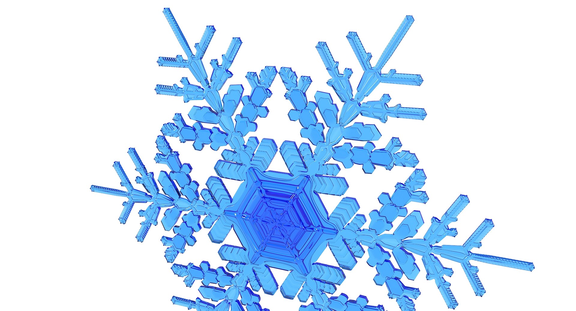 Realistic Snowflake 9 3D Model - TurboSquid 1370170