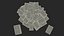 Black Tarot Cards Scattered