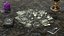 Black Tarot Cards Scattered