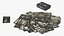 Black Tarot Cards Scattered