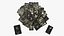 Black Tarot Cards Scattered