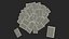 Black Tarot Cards Scattered